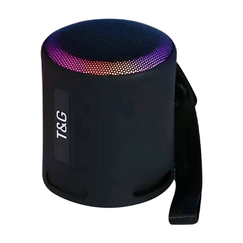 T&G TG373 Outdoor Portable LED Light RGB Multicolor Wireless Bluetooth Speaker Subwoofer(Black) - Shopkiz.com