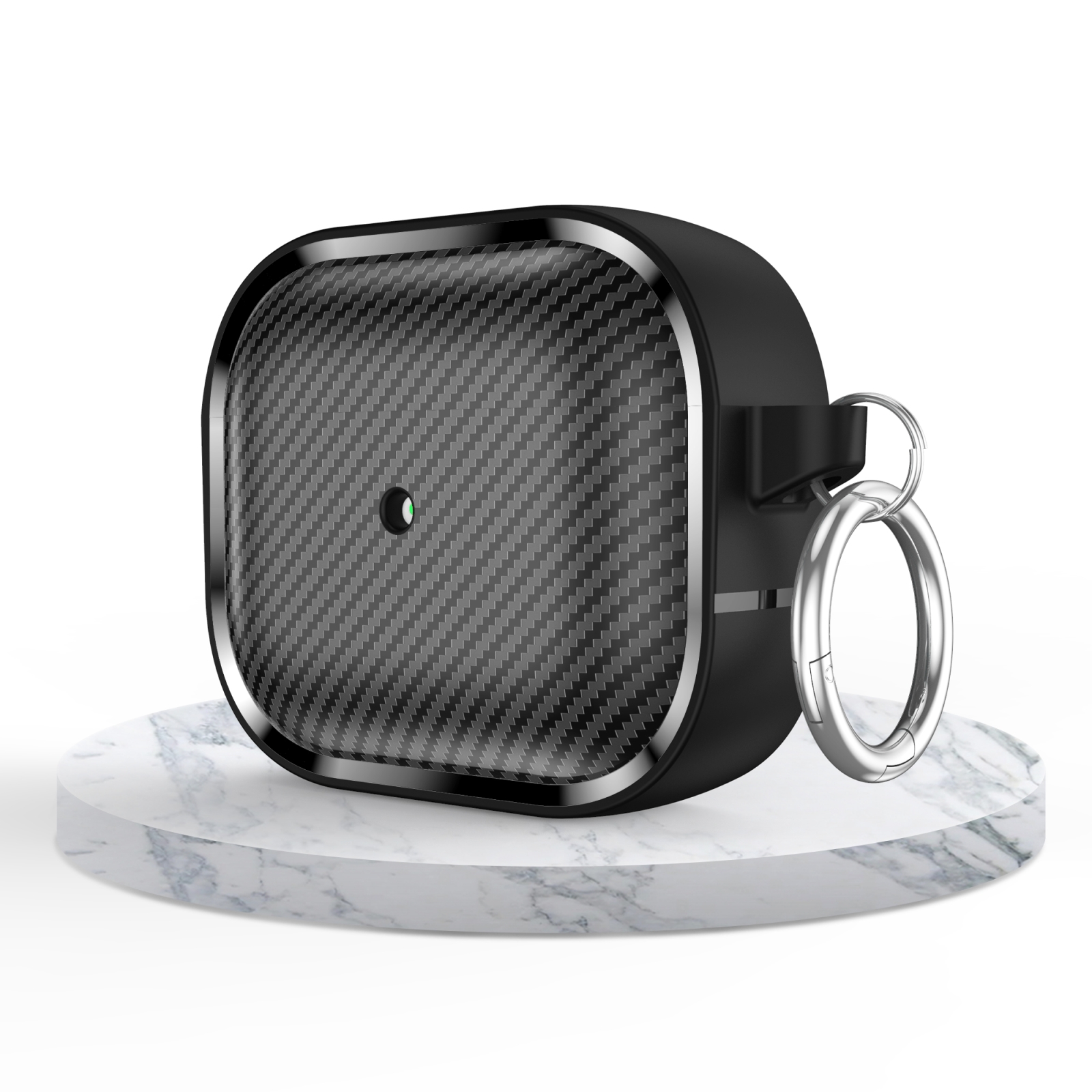 For AirPods 3 Photo Frame Carbon Fiber Series Earphone Case(Black) - Shopkiz.com