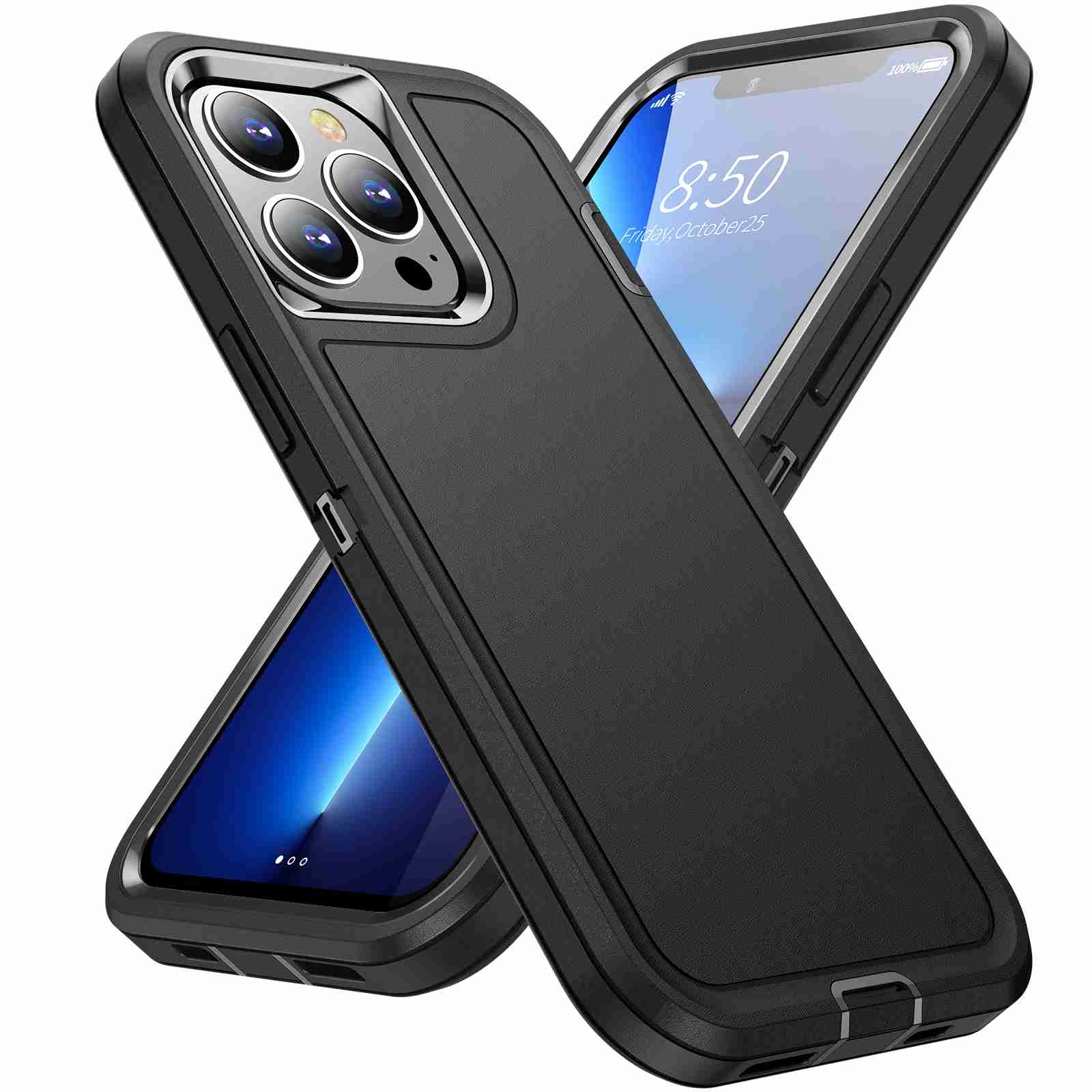 For iPhone 12 Pro Max Life Waterproof Rugged Phone Case(Black) - Shopkiz.com