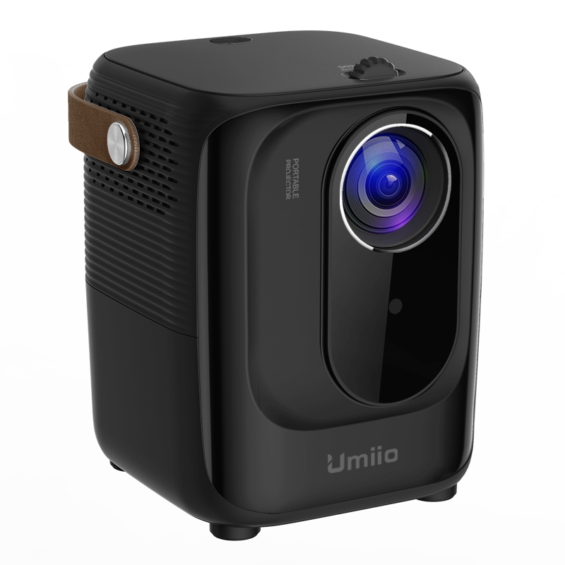 A007 Portable 1280 x 720 HD 113 ANSI Smart LED Projector, Plug:EU Plug(Black) - Shopkiz.com