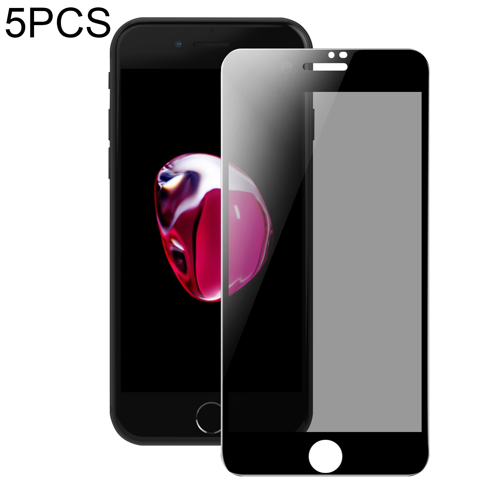 For iPhone SE 2022 / 2020 / 7 / 8 5pcs DUX DUCIS 0.33mm 9H High Aluminum Anti-spy HD Tempered Glass Film - Shopkiz.com
