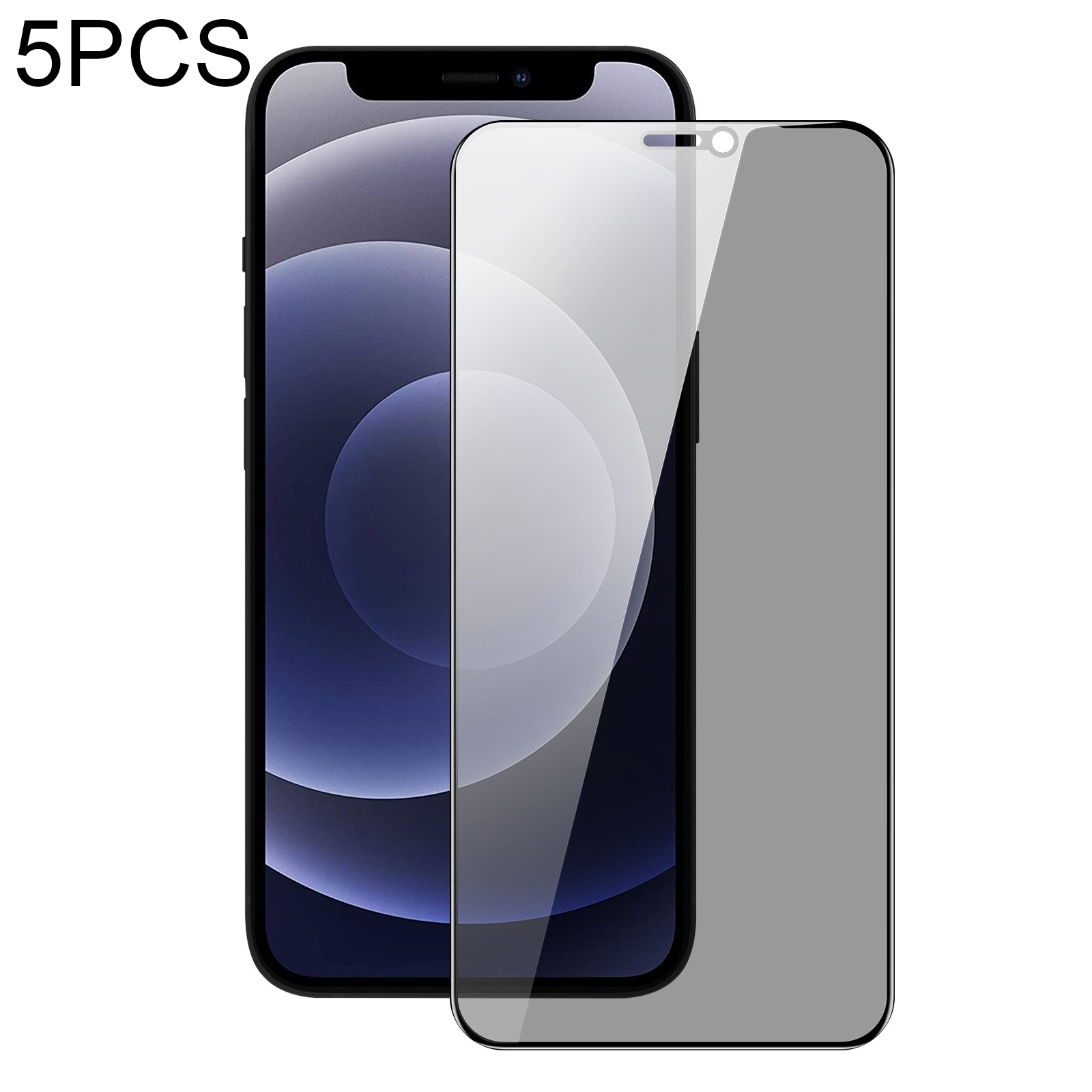 For iPhone 12 mini 5pcs DUX DUCIS 0.33mm 9H High Aluminum Anti-spy HD Tempered Glass Film - Shopkiz.com