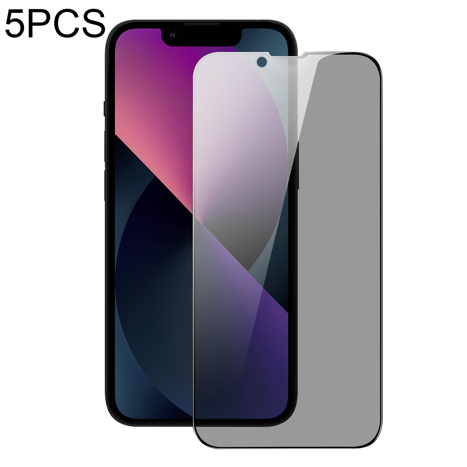 For iPhone 13 mini 5pcs DUX DUCIS 0.33mm 9H High Aluminum Anti-spy HD Tempered Glass Film - Shopkiz.com