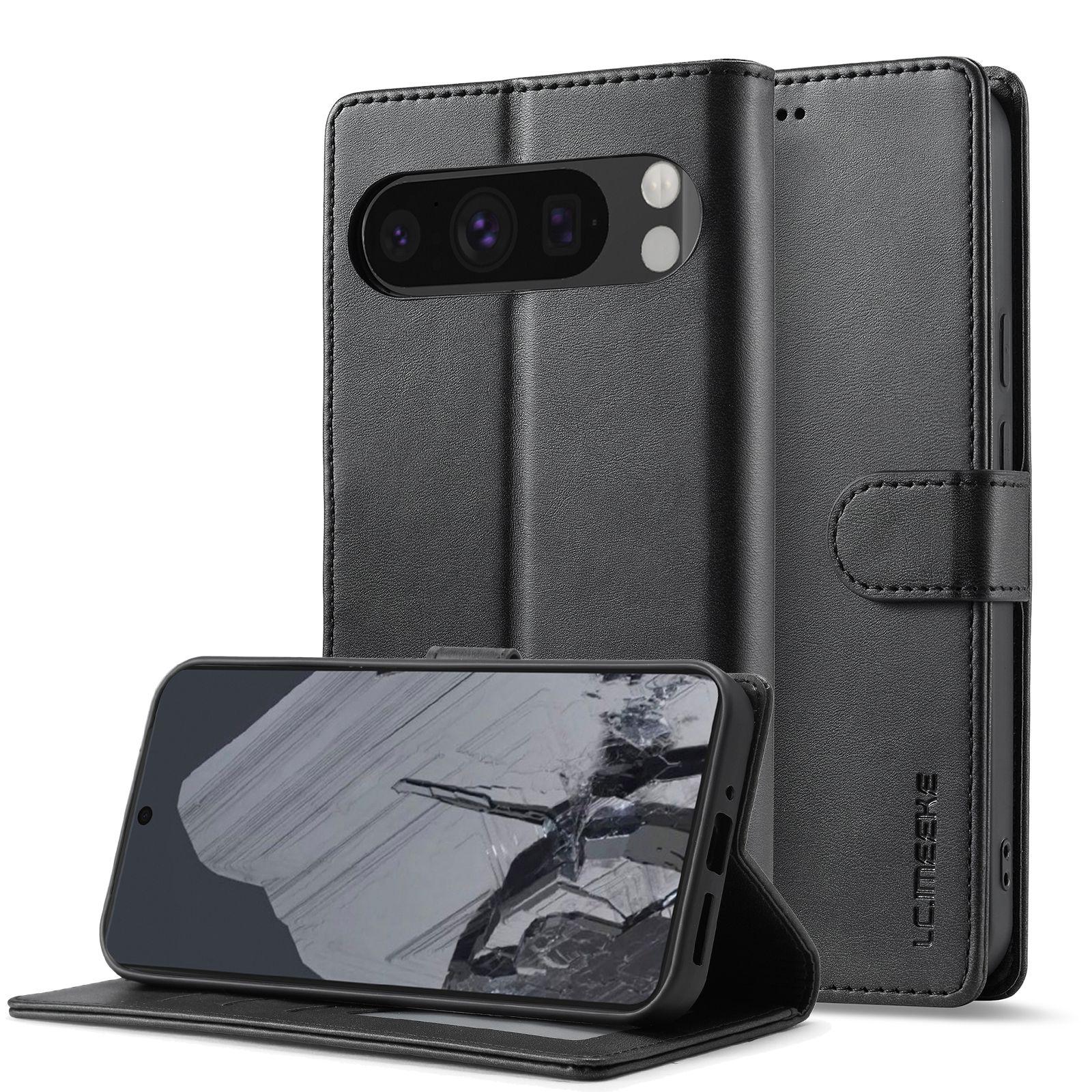 For Google Pixel 11 / 11 Pro LC.IMEEKE Calf Texture Flip Leather Phone Case(Black) - Shopkiz.com