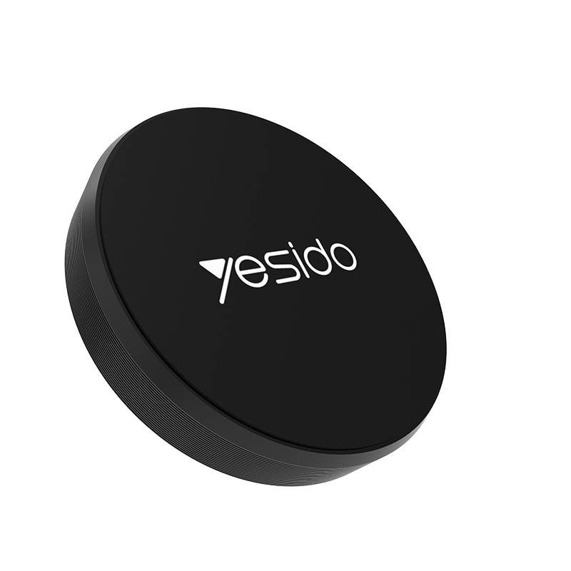 Yesido C38 Car Round Plate Magnetic Phone Holder(Black) - Shopkiz.com