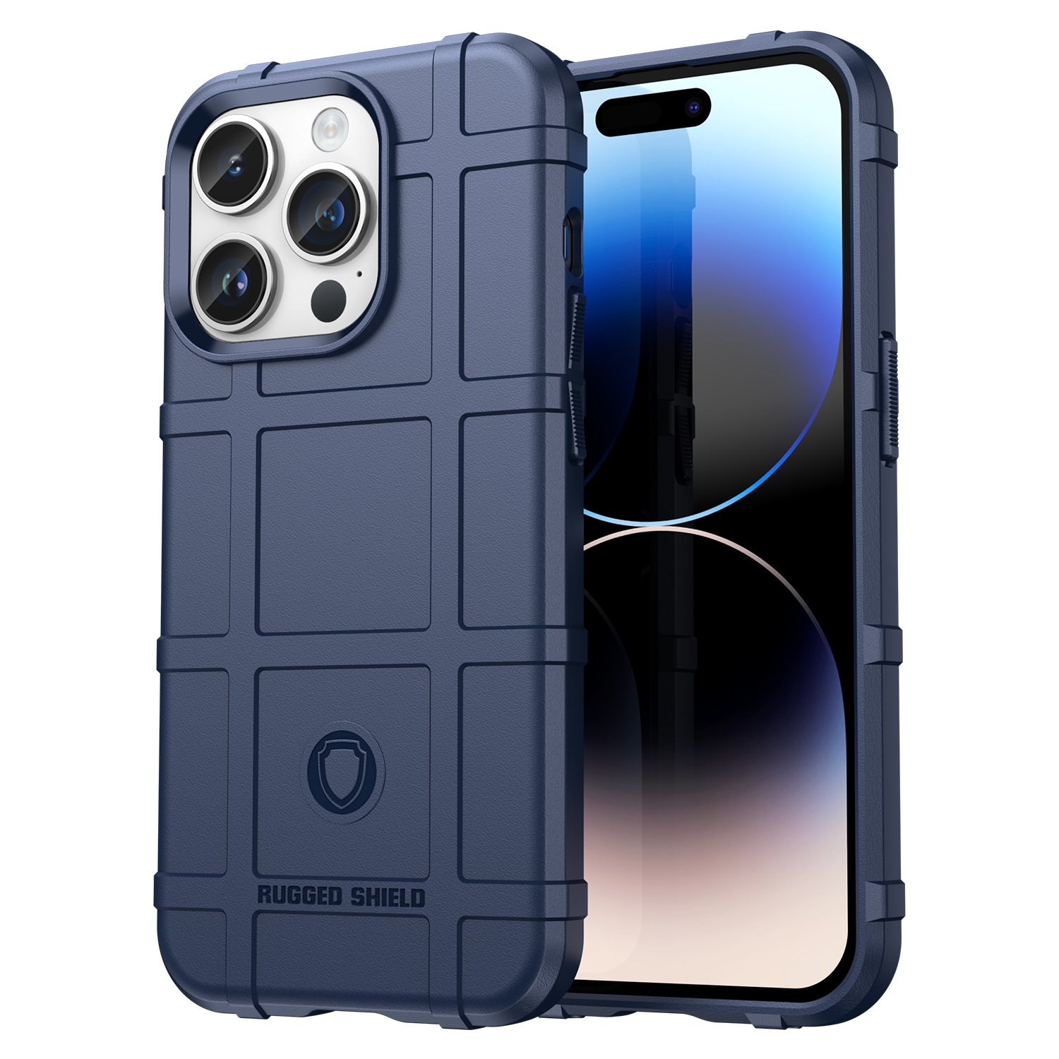 For iPhone 15 Pro Full Coverage Shockproof TPU Phone Case(Blue) - Shopkiz.com