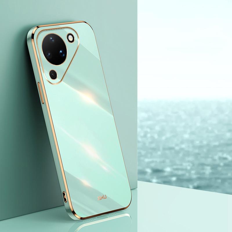 For Huawei Pura 90 5G XINLI Straight Edge 6D Electroplate TPU Phone Case(Mint Green) - Shopkiz.com