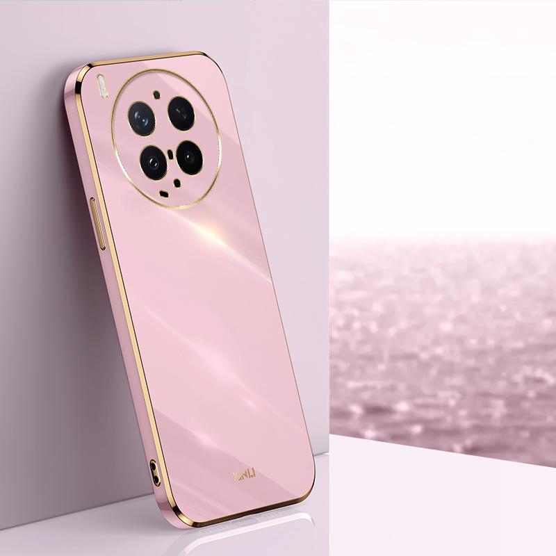 For vivo X300 Ultra XINLI Straight Edge 6D Electroplate TPU Phone Case(Cherry Purple) - Shopkiz.com