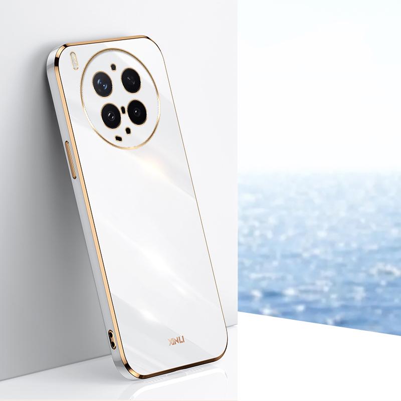 For vivo X300 Ultra XINLI Straight Edge 6D Electroplate TPU Phone Case(White) - Shopkiz.com