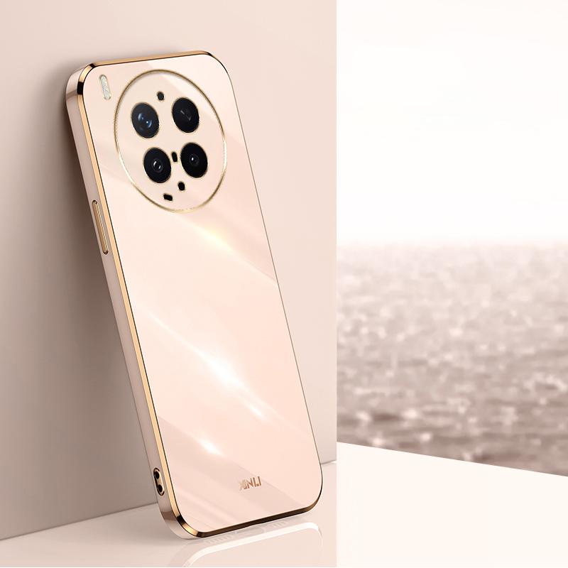 For vivo X300 Ultra XINLI Straight Edge 6D Electroplate TPU Phone Case(Pink) - Shopkiz.com