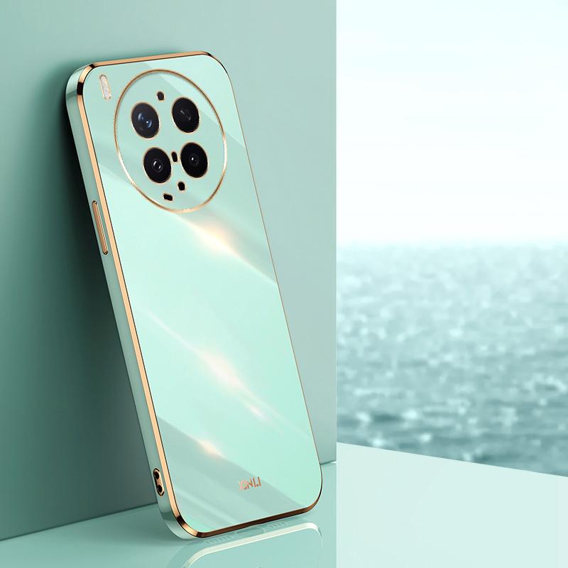 For vivo X300 Ultra XINLI Straight Edge 6D Electroplate TPU Phone Case(Mint Green) - Shopkiz.com