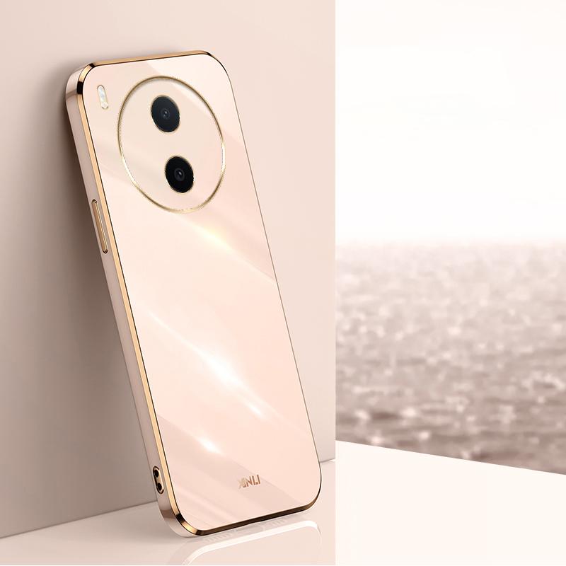 For vivo Y600 Pro 5G XINLI Straight Edge 6D Electroplate TPU Phone Case(Pink) - Shopkiz.com
