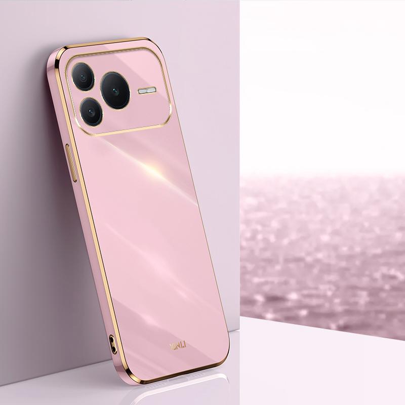 For Honor Power2 XINLI Straight Edge 6D Electroplate TPU Phone Case(Cherry Purple) - Shopkiz.com
