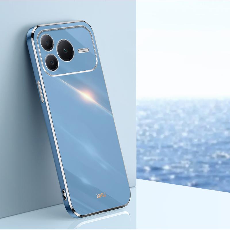 For Honor Power2 XINLI Straight Edge 6D Electroplate TPU Phone Case(Celestial Blue) - Shopkiz.com