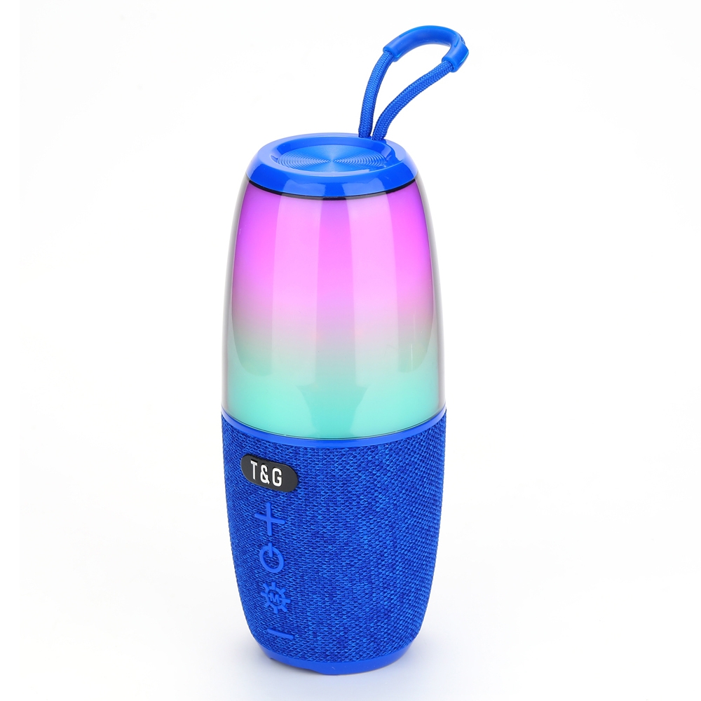 T&G TG644 5W High Power RGB Light Portable Bluetooth Speaker(Blue) - Shopkiz.com