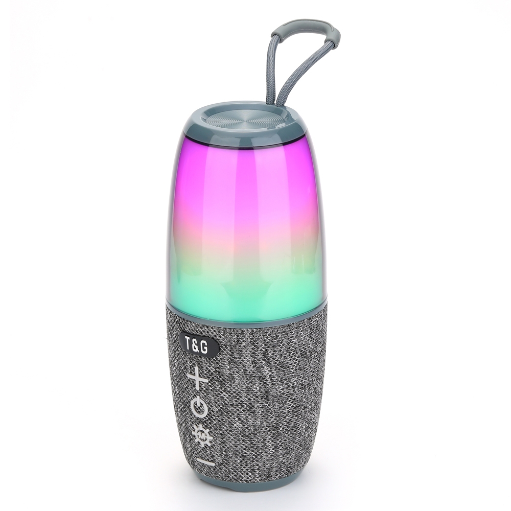 T&G TG644 5W High Power RGB Light Portable Bluetooth Speaker(Gery) - Shopkiz.com