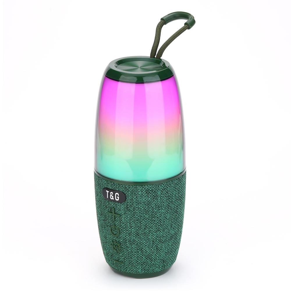 T&G TG644 5W High Power RGB Light Portable Bluetooth Speaker(Dark Green) - Shopkiz.com