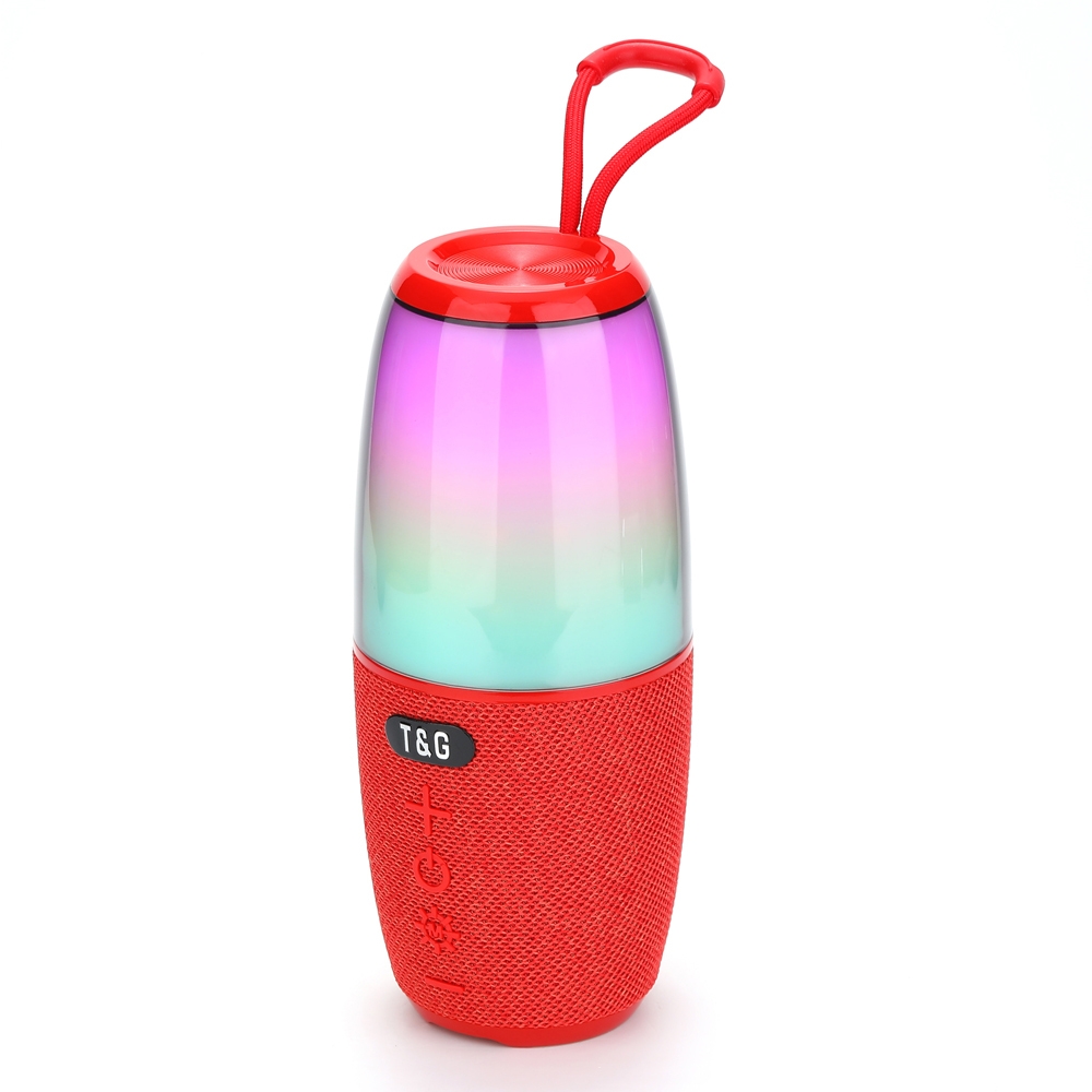 T&G TG644 5W High Power RGB Light Portable Bluetooth Speaker(Red) - Shopkiz.com