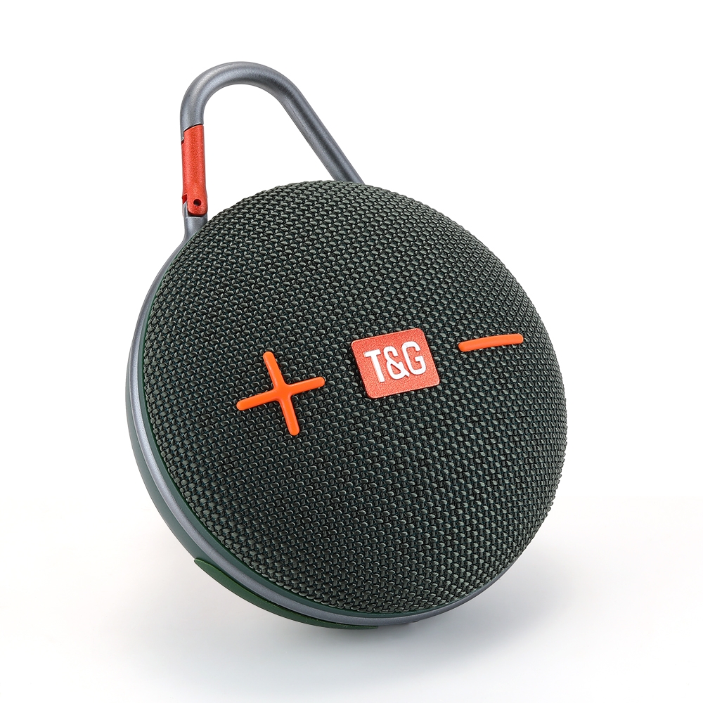 T&G TG648 TWS Outdoor Mini Portable Wireless Bluetooth Speaker with LED Light(Dark Green) - Shopkiz.com