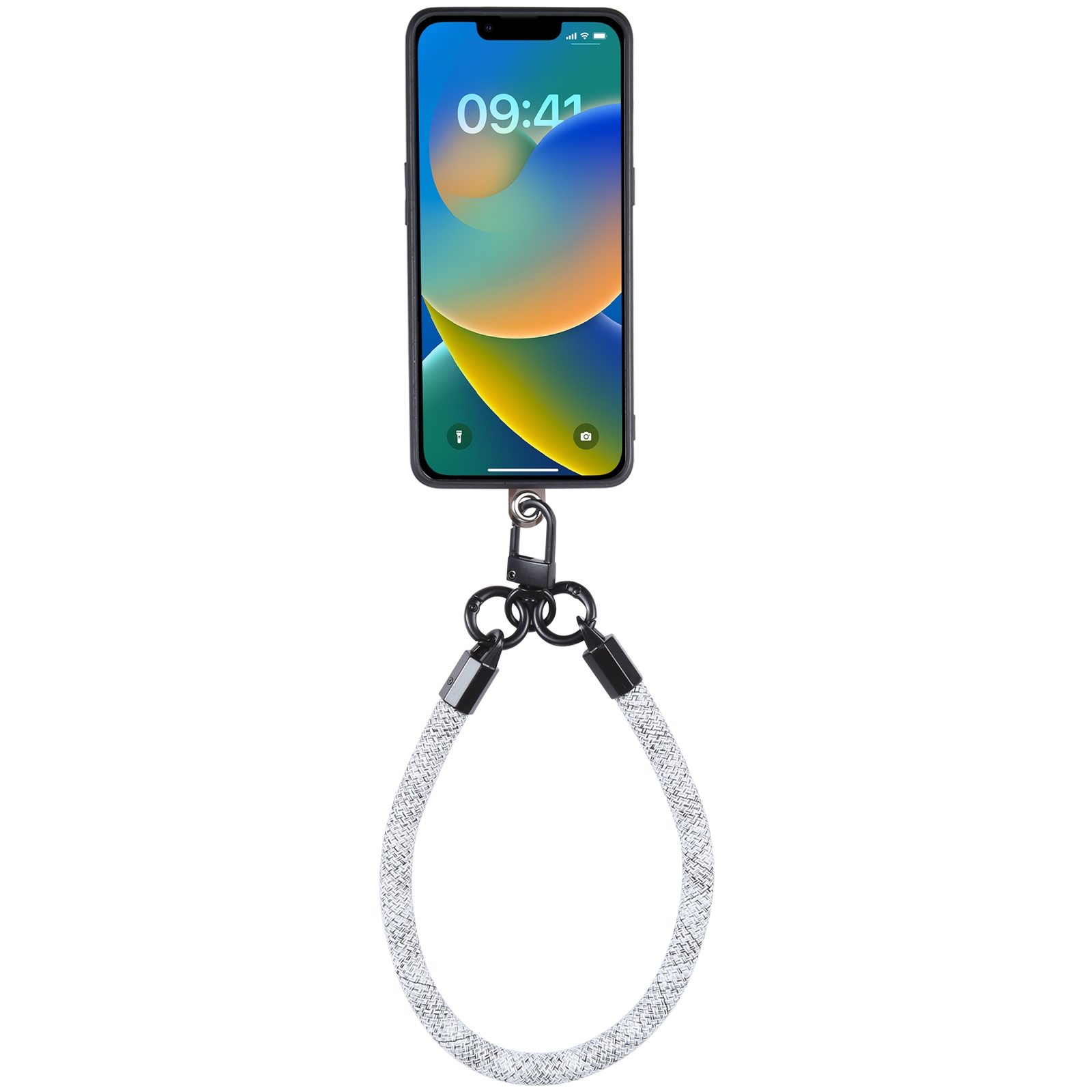 Universal Phone Short Lanyard(Grey + White) - Shopkiz.com