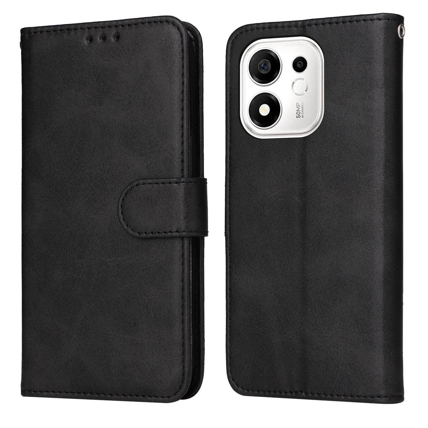 For Honor 600 Smart 5G Classic Calf Texture Flip Leather Phone Case(Black) - Shopkiz.com