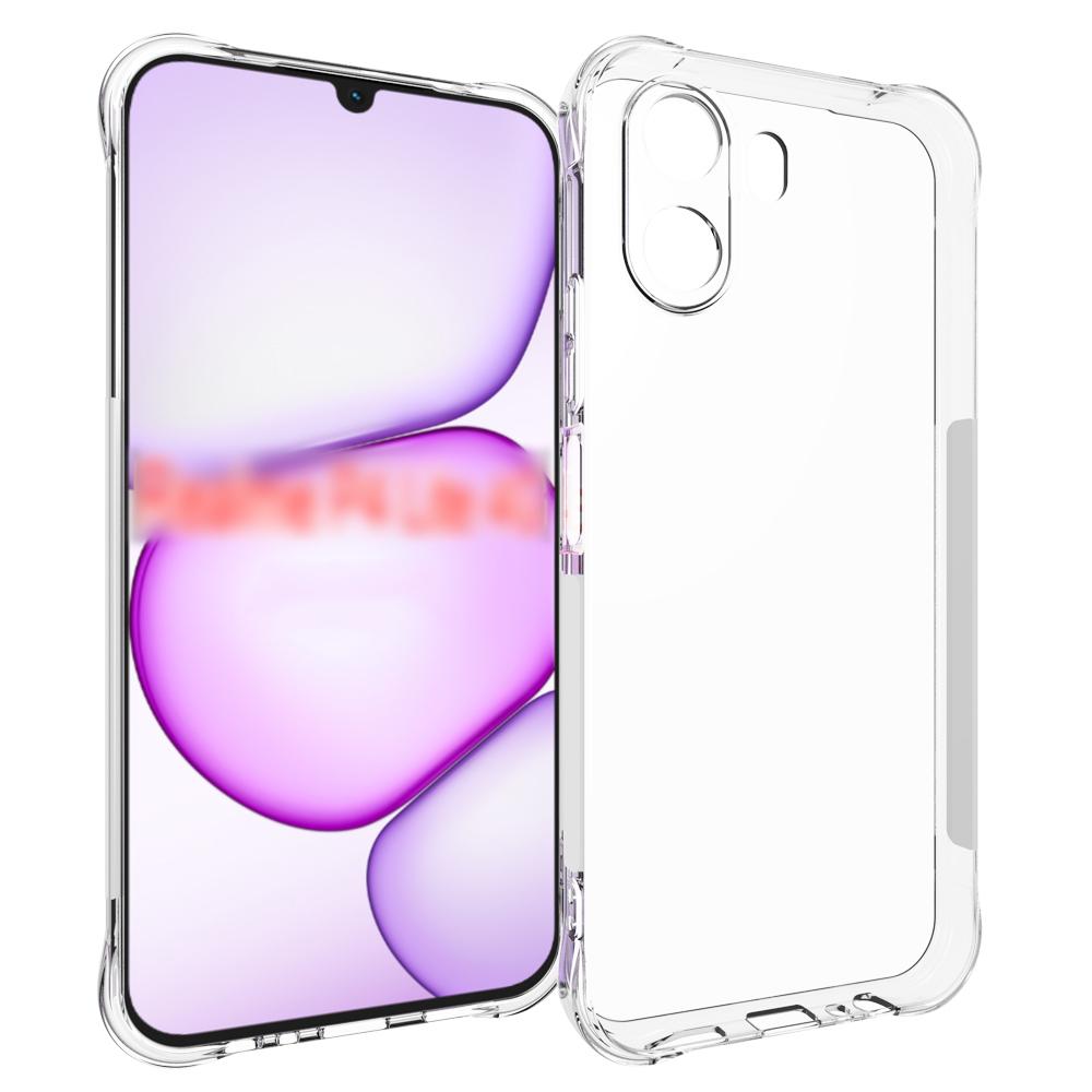 For Realme P4 Lite 4G Shockproof Non-slip Thickening TPU Phone Case(Transparent) - Shopkiz.com
