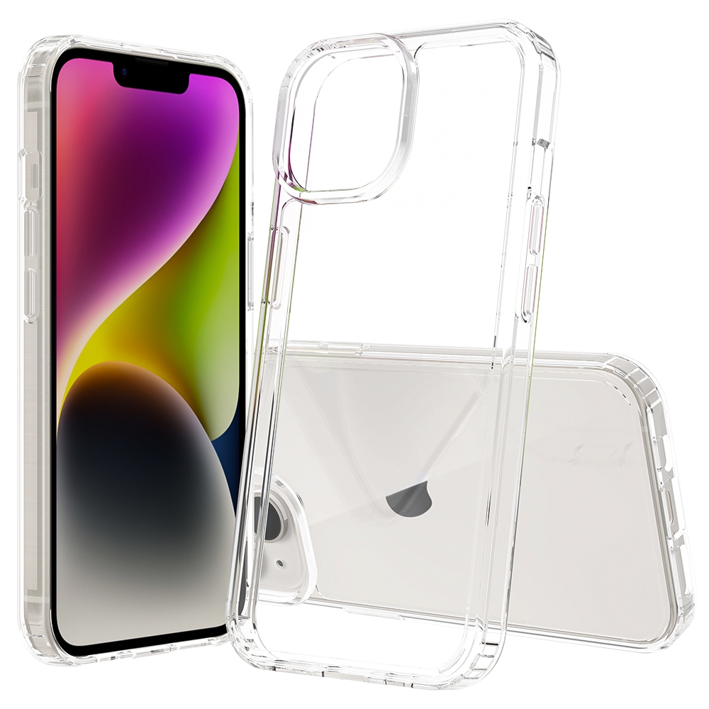 For iPhone 15 Scratchproof Acrylic 1.5mm Phone Case(Transparent) - Shopkiz.com