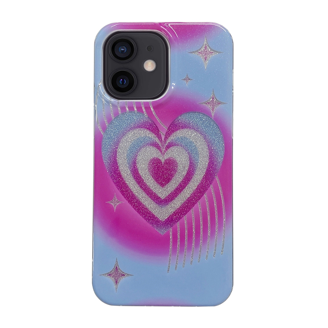 For iPhone 12 PC + TPU Dual-side Laminating IMD Phone Case(Tassel Love) - Shopkiz.com