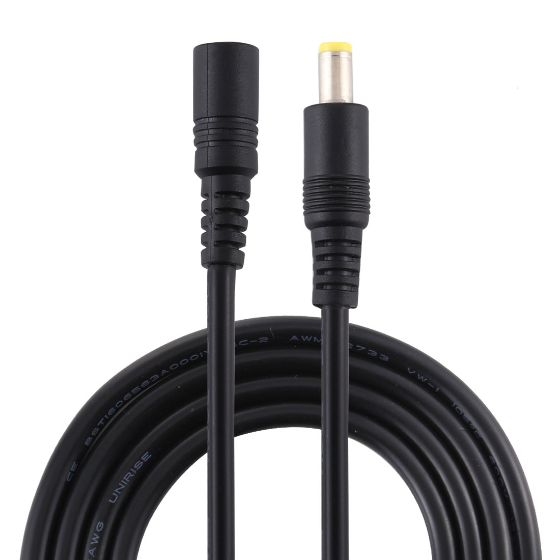 8A 5.5 x 2.5mm Female to Male DC Power Extension Cable, Cable Length:1m(Black) - Shopkiz.com