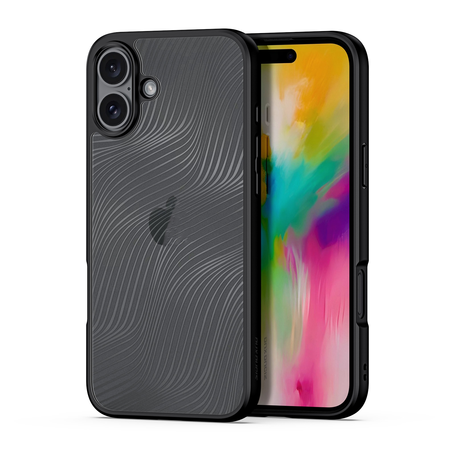 For iPhone 16 Plus DUX DUCIS Aimo Series Frosted Feel Phone Case(Black) - Shopkiz.com
