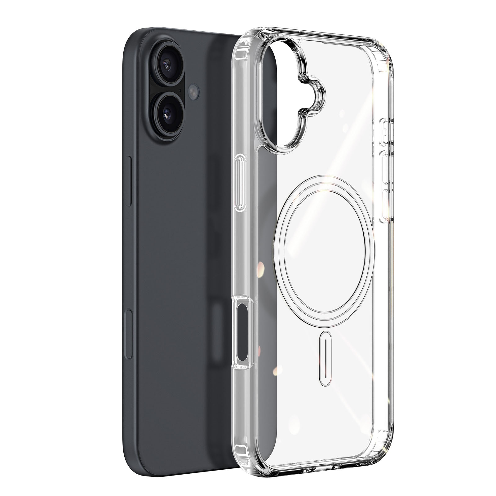 For iPhone 16 Plus DUX DUCIS Clin Mag Series Magsafe TPU Phone Case(Transparent) - Shopkiz.com