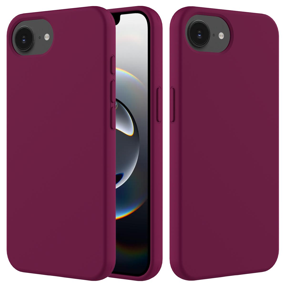 For iPhone 17e / 16e Solid Color Silicone Phone Case(Violet) - Shopkiz.com