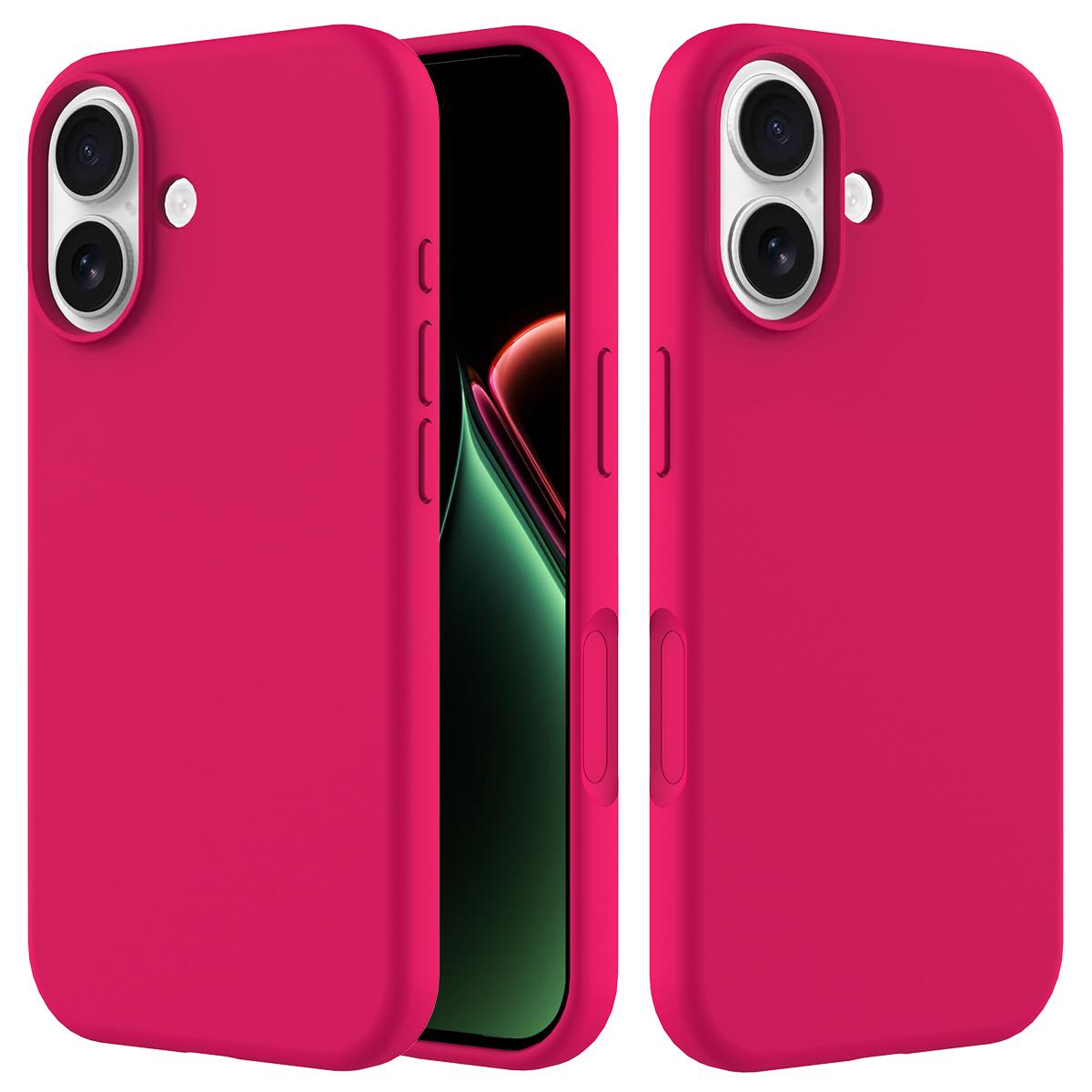 For iPhone 17 Solid Color Silicone Phone Case(Rose Red) - Shopkiz.com