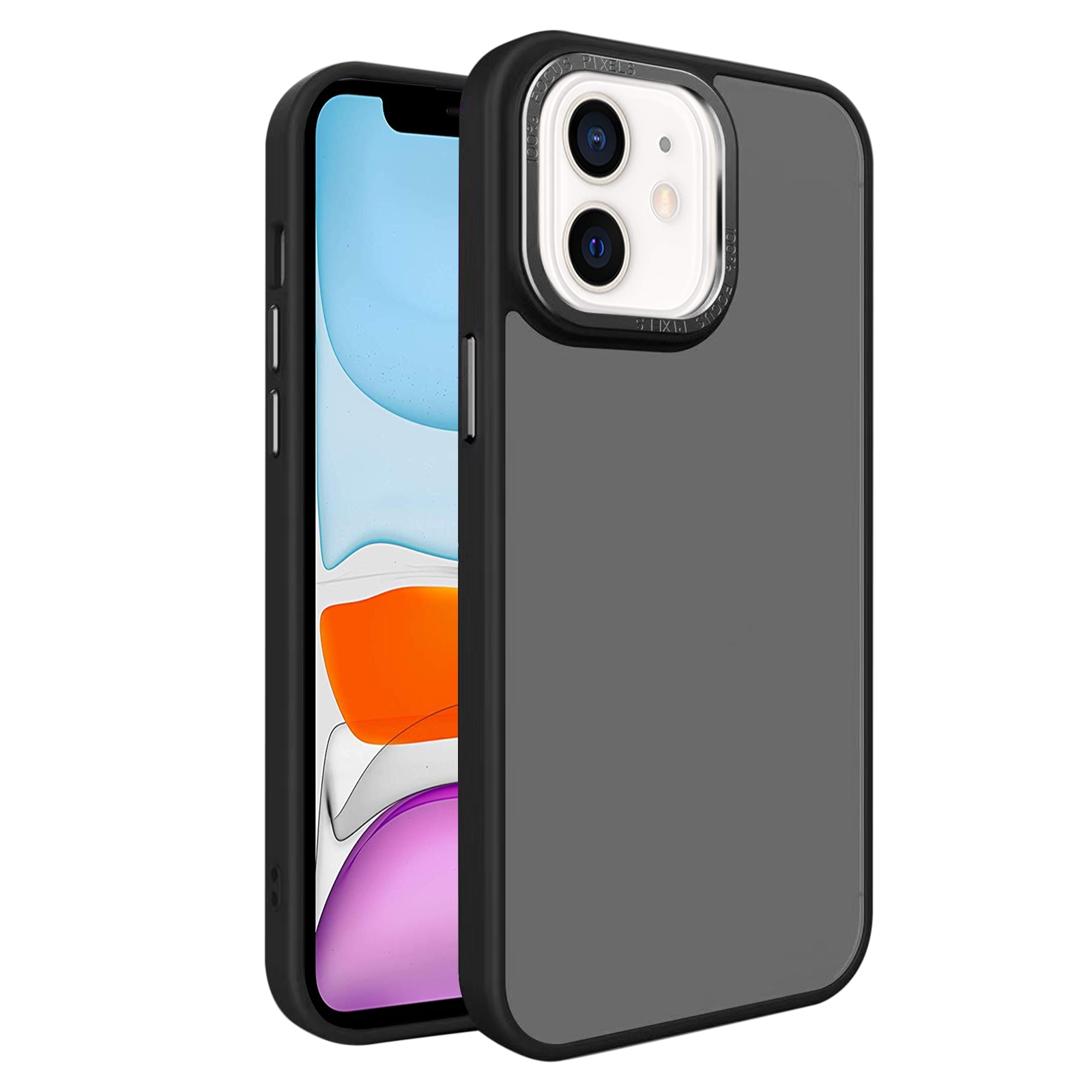 For iPhone 11 All-inclusive TPU Edge Acrylic Back Phone Case(Black) - Shopkiz.com