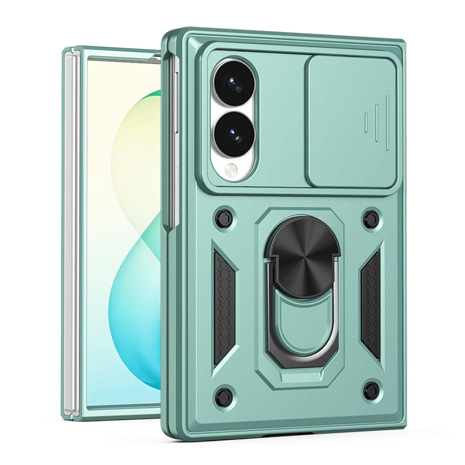 For Galaxy Z Fold8 5G Sliding Camera Cover Design TPU+PC Phone Case(Green) - Shopkiz.com