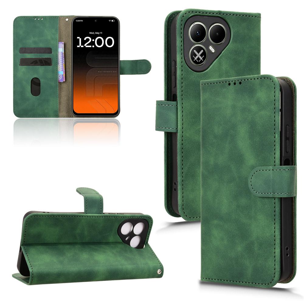 For Tecno Pova 8 5G Skin Feel Magnetic Flip Leather Phone Case(Green) - Shopkiz.com