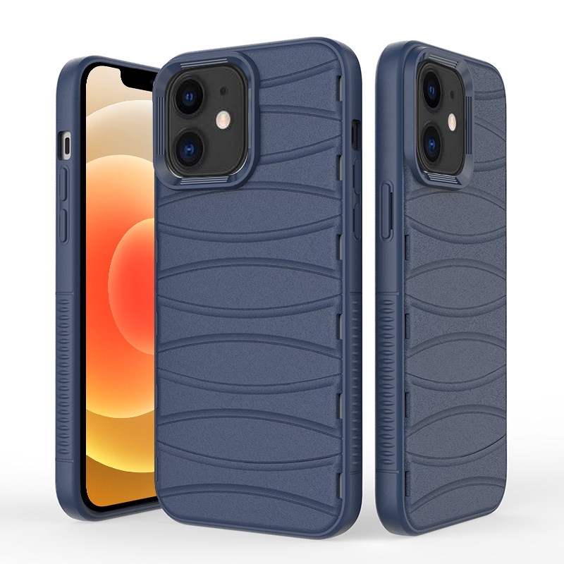For iPhone 12 / 12 Pro Multi-tuyere Powerful Heat Dissipation Phone Case(Blue) - Shopkiz.com