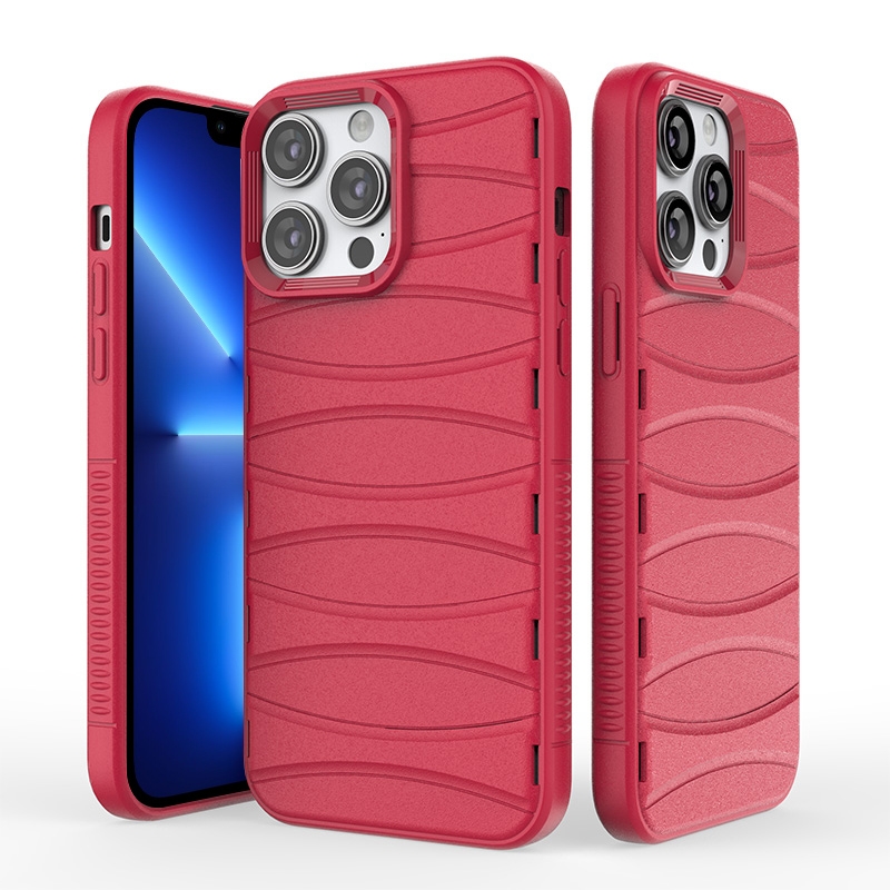 For iPhone 13 Pro Multi-tuyere Powerful Heat Dissipation Phone Case(Red) - Shopkiz.com