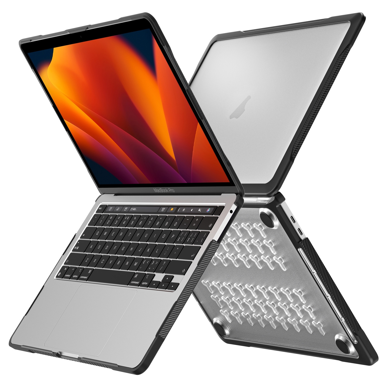 For MacBook Pro 13.3 inch A2338 Translucent Laptop Protective Case(Transparent) - Shopkiz.com