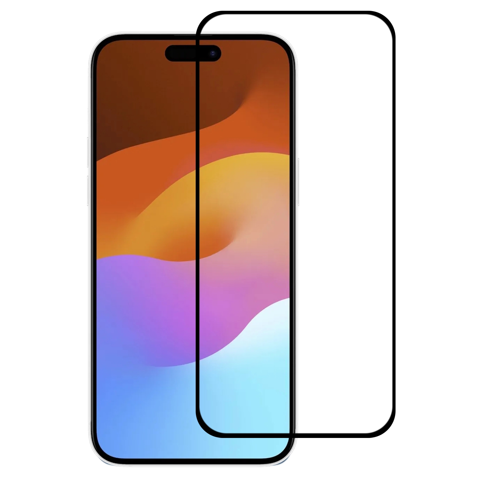 For iPhone 15 Pro Full Glue Screen Tempered Glass Film - Shopkiz.com