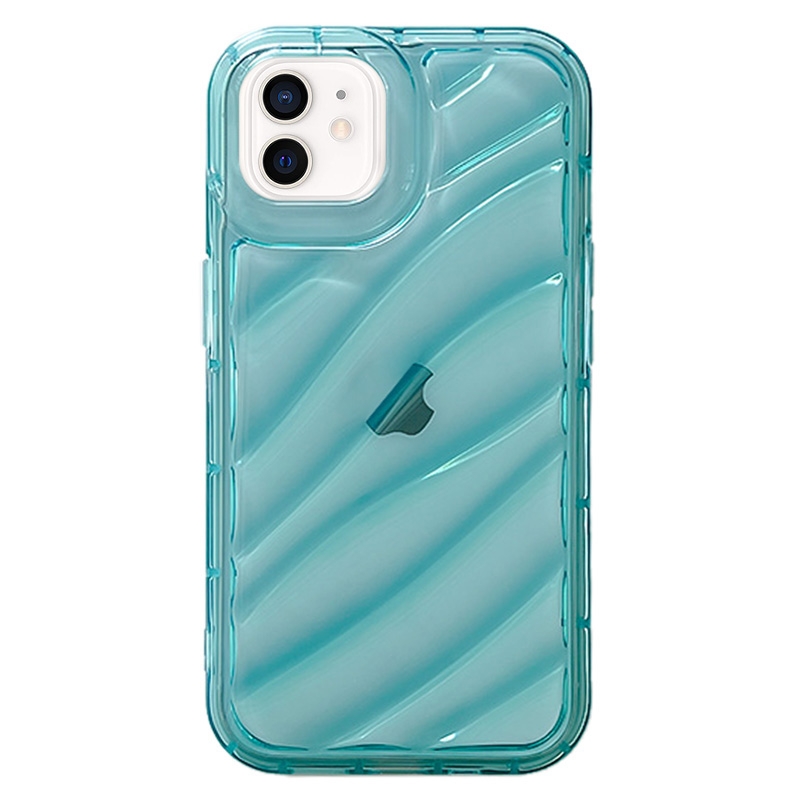For iPhone 11 Waves TPU Phone Case(Blue) - Shopkiz.com