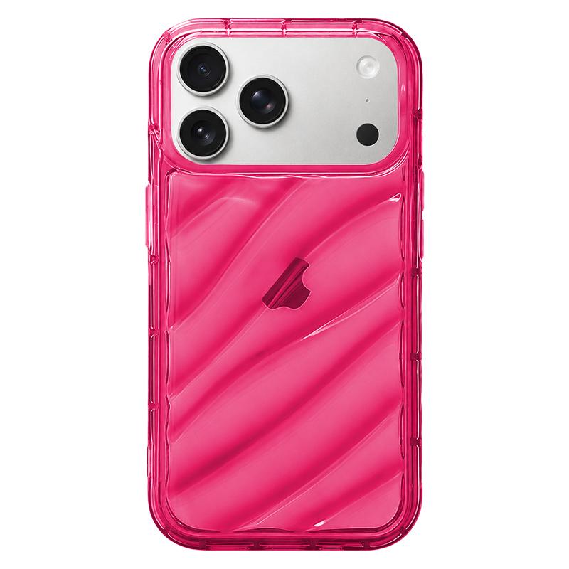 For iPhone 17 Pro Max Waves TPU Phone Case(Red) - Shopkiz.com