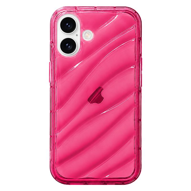 For iPhone 17 Waves TPU Phone Case(Red) - Shopkiz.com