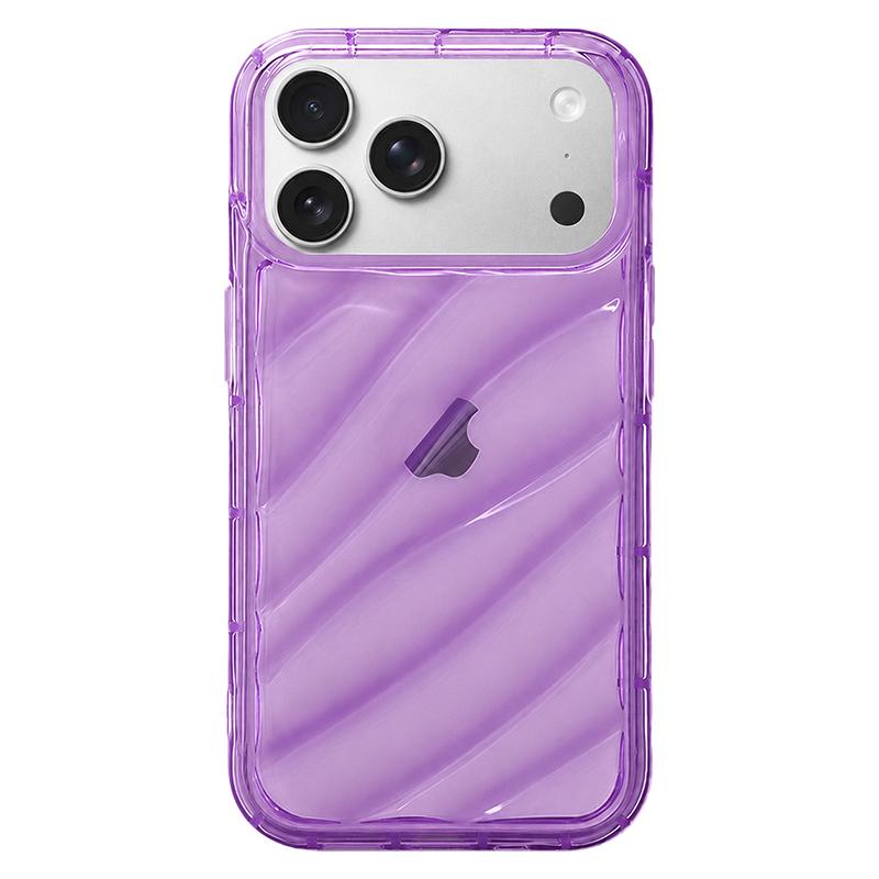 For iPhone 18 Pro Waves TPU Phone Case(Purple) - Shopkiz.com