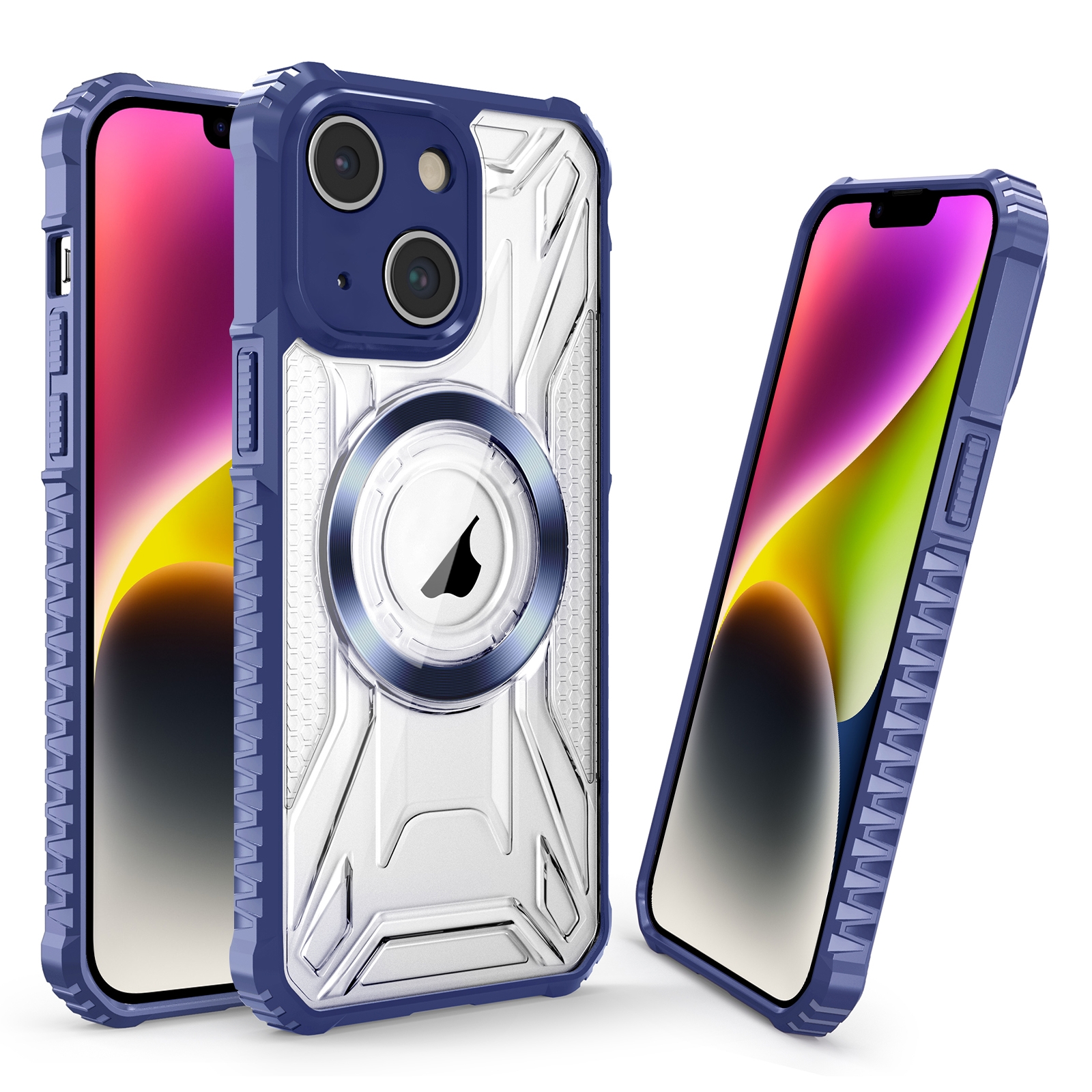 For iPhone 15 CD Texture Magsafe Phone Case(Sapphire) - Shopkiz.com