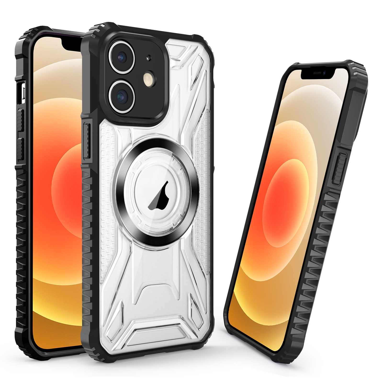 For iPhone 12 CD Texture Magsafe Phone Case(Black) - Shopkiz.com