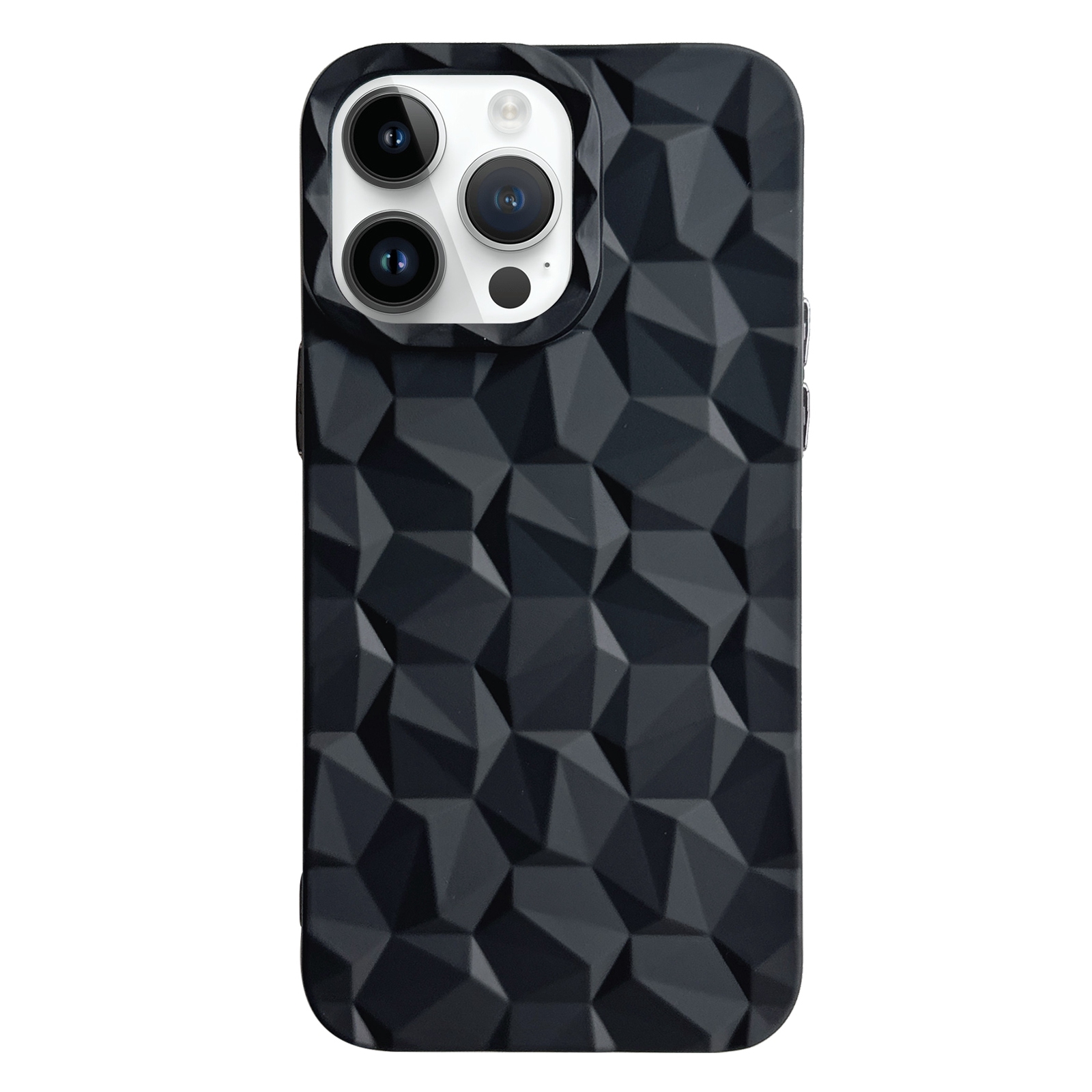 For iPhone 12 Pro Max Honeycomb Edged TPU Phone Case(Black) - Shopkiz.com