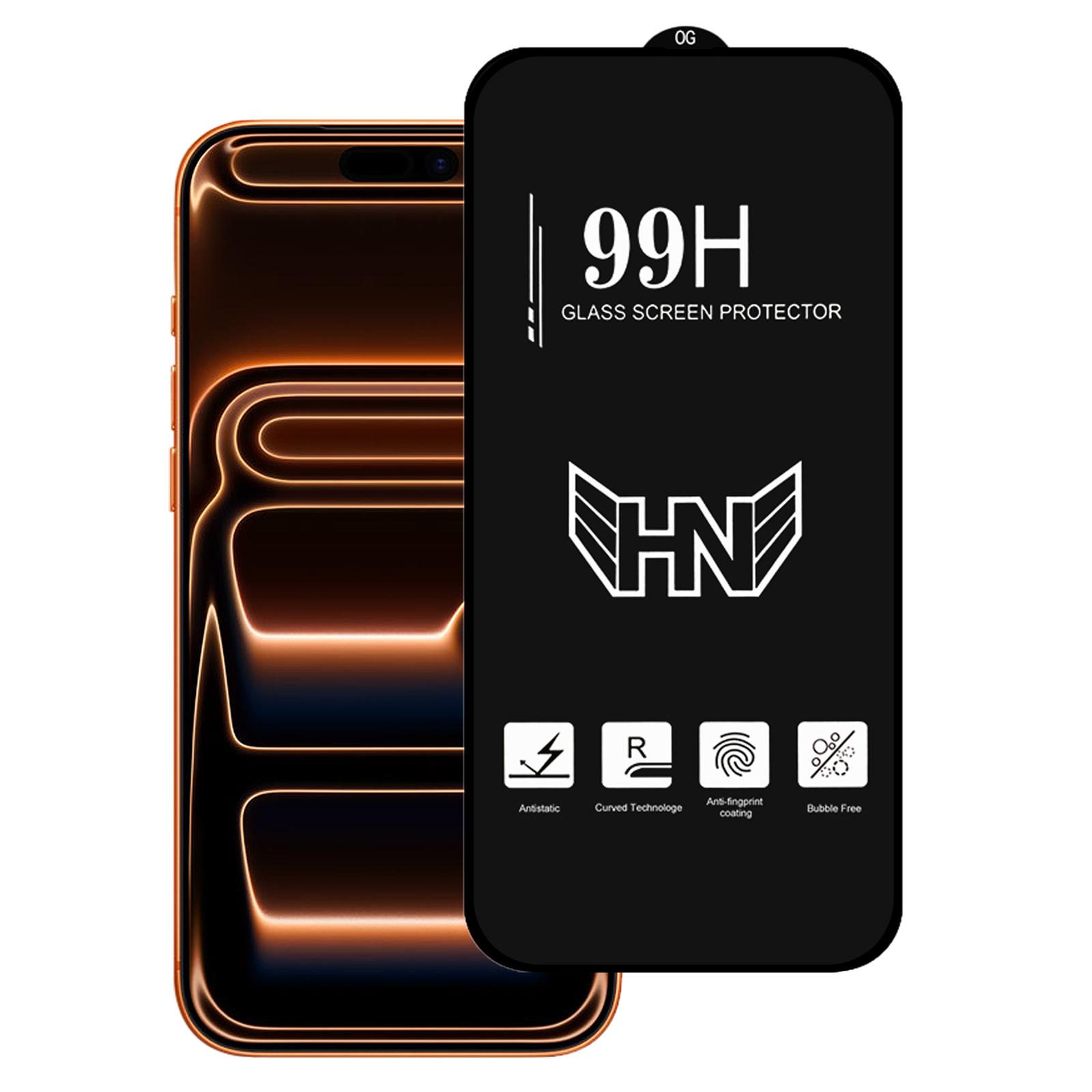 For iPhone 17 Pro High Aluminum Large Arc Full Screen Tempered Glass Film - Shopkiz.com