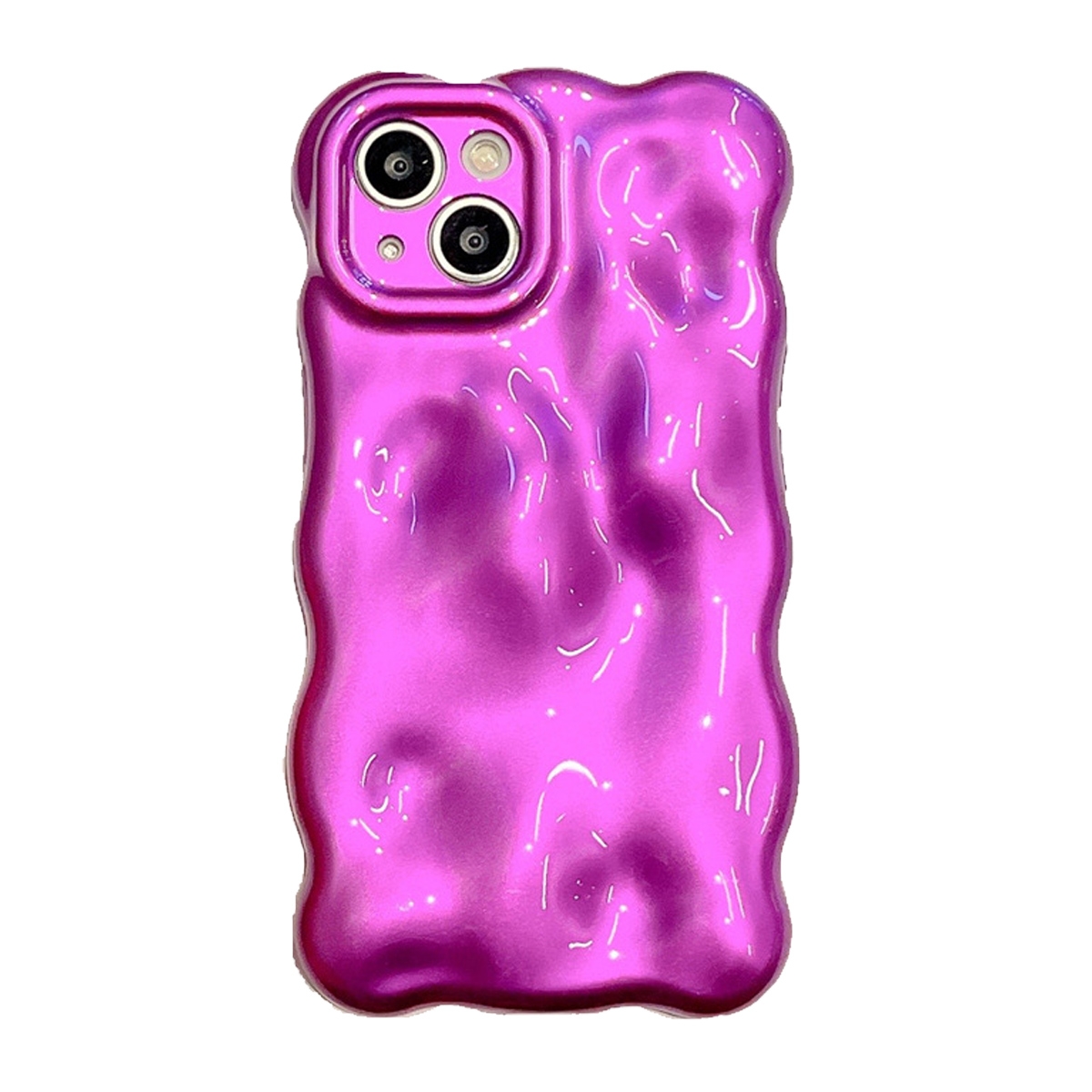 For iPhone 13 Wave Bubbles TPU Phone Case(Purple) - Shopkiz.com