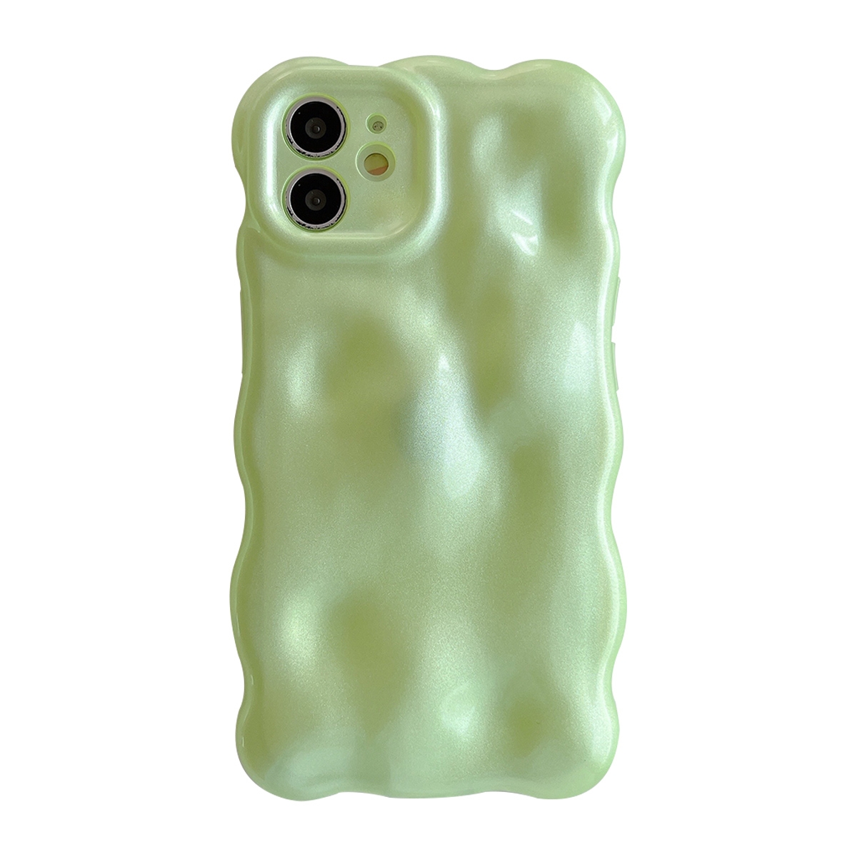 For iPhone 11 Wave Bubbles TPU Phone Case(Green) - Shopkiz.com